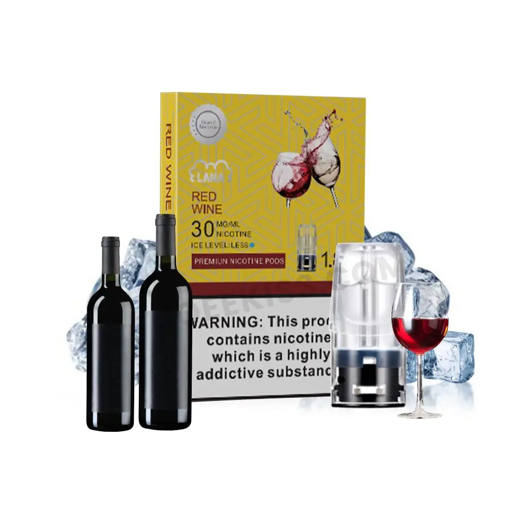 LANA電子煙3顆煙彈紅酒