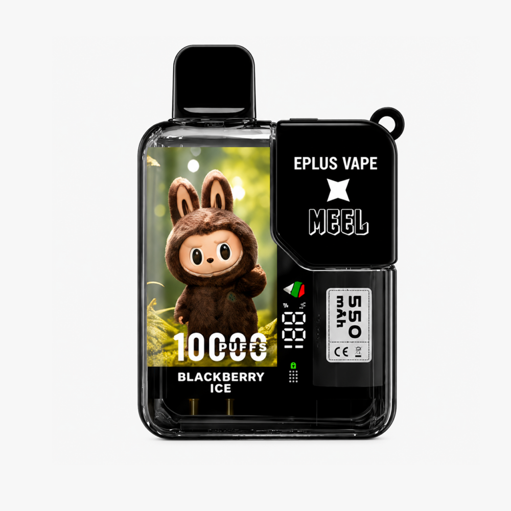 (新款)MEEL 10,000Puffs啦布布聯盟款拋棄式電子煙-黑莓冰